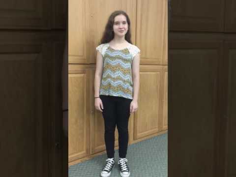HSPVA Vocal Audition Anna T. For 9th Grade singing,  "Edelweiss"