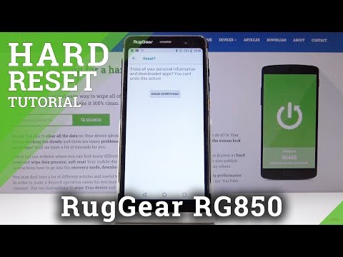 How to Factory Reset RUGGEAR RG850 – Delete All Content & Settings