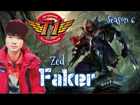 SKT T1 Faker ZED vs YASUO Mid - Patch 6.1 KR | League of Legends