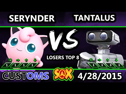S@X Customs - Serynder (Jigglypuff) Vs. VGBC | Tantalus (ROB) - SSB4 Losers Top 8 - Smash Wii U