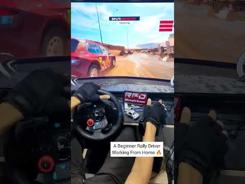 A Beginner Rally Driver is Working From Home 🔥 #shorts