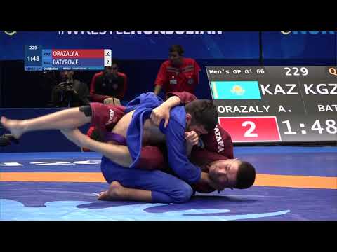 Qual. Men's GP Gi - 66 kg: A. ORAZALY (KAZ) v. E. BATYROV (KGZ)
