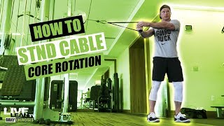 STANDING CABLE CORE ROTATION exercise video thumbnail