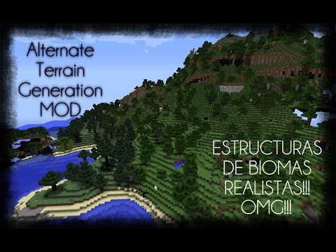 THE NEW FORMATION OF BIOMES IN MINECRAFT |  Alternate Terrain Generation Mod for Minecraft 1.11.2