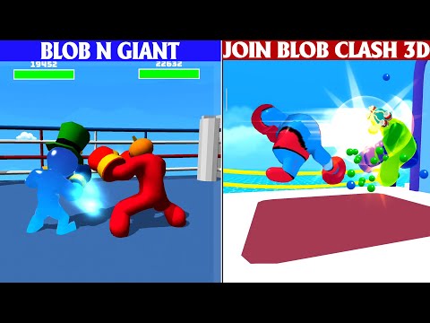 Blob N Giant Game vs Join Blob Clash 3D Game All Level New Update - Review Double Game