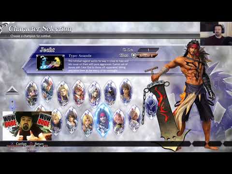 Dissidia NT Final Fantasy Beta gameplay pt1 - Character Select/Learning the Basics