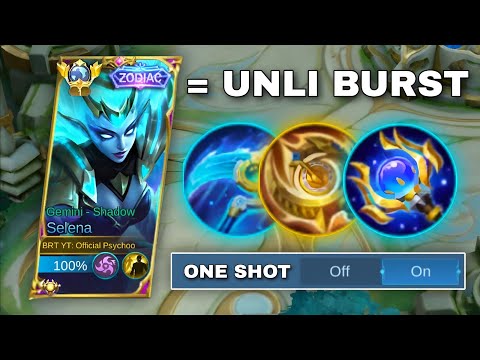 SELENA NEW ONE SHOT BUILD (MUST TRY) | TOP GLOBAL SELENA | SELENA GAMEPLAY