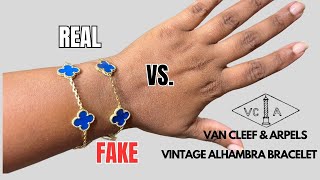 (Real Vs. Fake): Van Cleef & Arpels Vintage Alhambra Bracelet! Let's Compare my VCA to a FAKE one.