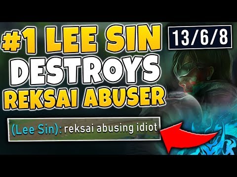 #1 LEE SIN NA DESTROYS REK'SAI ABUSER (IN HIGH ELO) - League of Legends