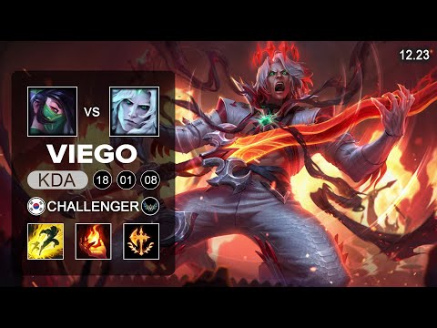 Viego vs Akali Mid - KR Challenger - Patch 12.23 Season 12