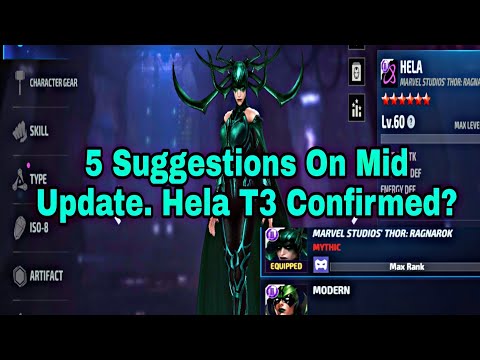 Hela T3 And New Uniform Coming On Mid Update? 5 important Tips On Hela Update - Marvel Future Fight