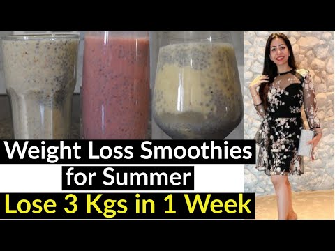3 Weight Loss Smoothie Recipes for Summer | Healthy Smoothies For Weight Loss | Suman Pahuja