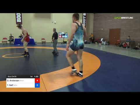 2018 Marine Corps US Open/UWW Junior Freestyle 86 Con 32 #2 - Dylan Anderson (MNST) Vs. Tyler Self