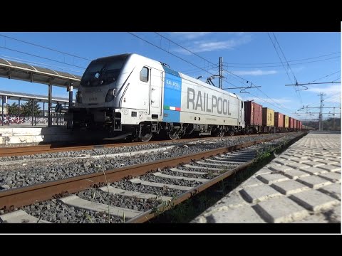 E494.572 RailPool col Terni - Civitavecchia di CFI misto, in transito a Monterotondo - Mentana!