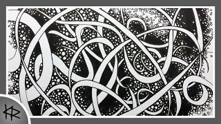 Easy & Meditative Doodle Ink Drawing Idea! 10