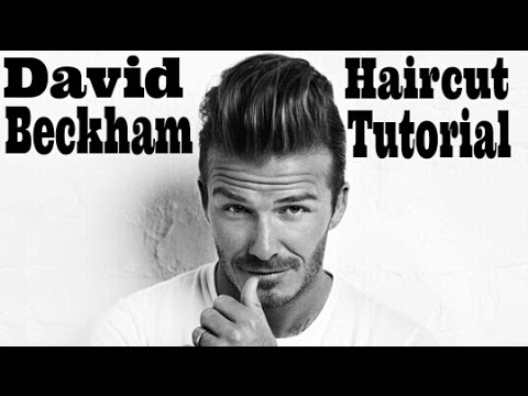 David Beckham Haircut Tutorial - How to Cut mens Hair