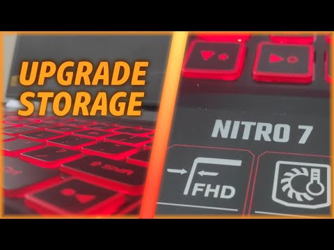 How to install new NVMe storage for Acer Nitro 7