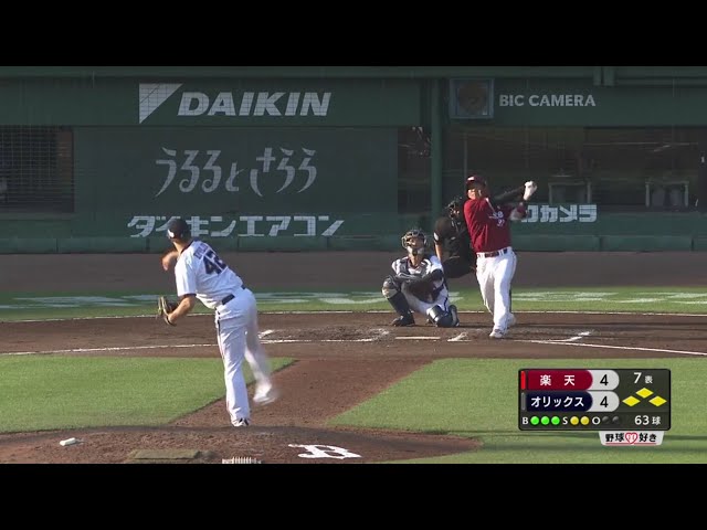【7回表】猛打賞の活躍!! イーグルス・嶋の勝ち越しタイムリー!! 2019/5/12 B-E