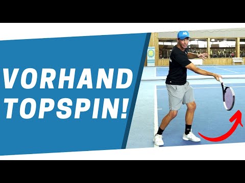 Tennis Forehand Topspin! - How to get more topspin on your forehand!