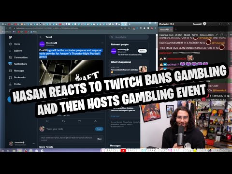 HasanAbi reacts to Twitch bans gambling streams and then hosts a gambling event