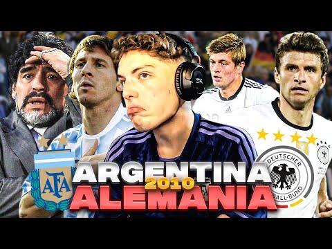 REACCION AL ARGENTINA 0 ALEMANIA 4 - CUARTOS MUNDIAL SUDAFRICA 2010