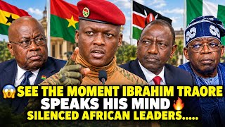 😱SEE THE MOMENT IBRAHIM TRAORE SPEAKS HIS MIND 🔥 SILENCED AFRICAN LEADERS.....