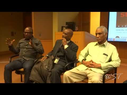 Ray Allen presents a "Jump Up" talk at Brooklyn College featuring Garvin Blake and Frankie McIntosh