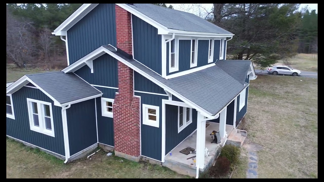 Mastic Board Batten Rock Harbor Soffit Fascia Gutters Mineral, VA