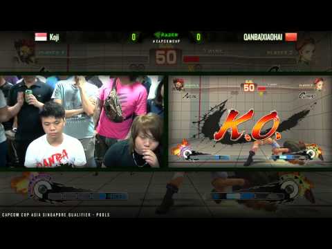 SSF4AE Koji vs QANBA XIAOHAI - CAPCOM-Cup Asia SINGAPORE Qualifiers