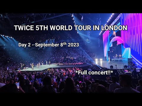 💝 Twice 5th World Tour in London 💝 full concert 4k, Day 2 - September 8ᵗʰ 2023 #twiceinlondon @TWICE