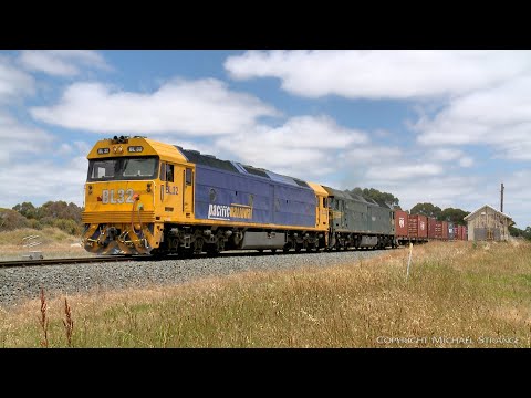 7902V Mildura To Melbourne Container Train At Inverleigh (22/12/2021) - PoathTV Australian Railways
