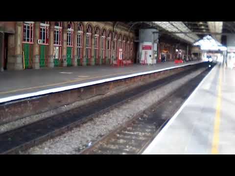 DRS 68034/68016 'Fearless' pass Preston working 6K73 Sellafield to Crewe Coal Sidings 21/10/17