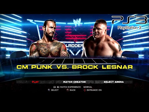 WWE '13 PS3 - CM Punk VS Brock Lesnar [2K][mClassic]