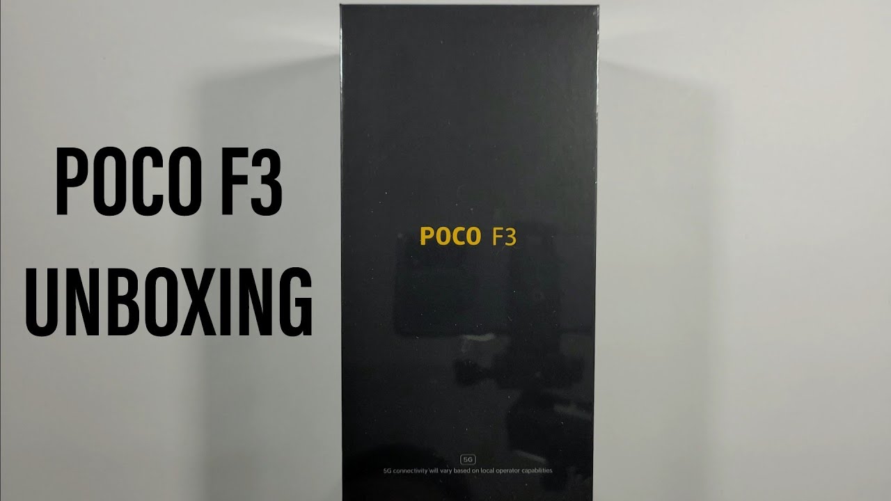 Xiaomi Poco F3 Unboxing and Quick Setup Night Black Color