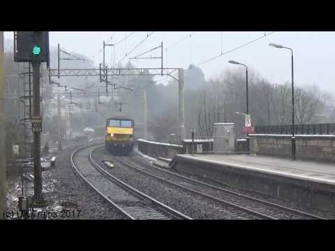 DB 90035 TnT 90037 work 1Z90 London Euston to Liverpool South Parkway 11th February