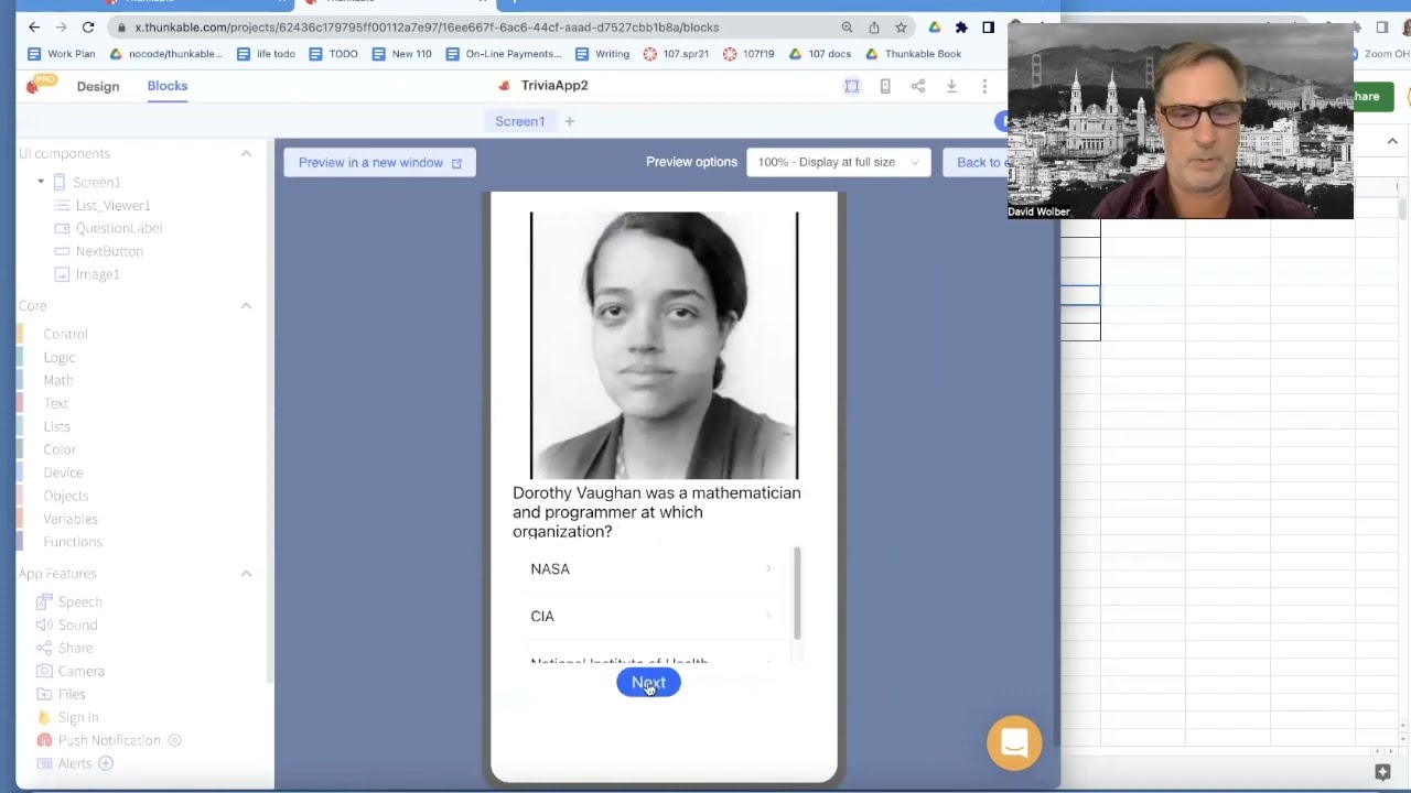 Thunkable 4.2. Build a Trivia app