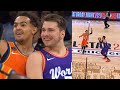 Luka Doncic Hits From Halfcourt Over Trae Young 2020 NBA Rising Stars Game