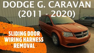 Dodge Grand Caravan - REAR SLIDING DOOR TRACK WIRING HARNESS  REPLACEMENT / REMOVAL (2011 - 2020)