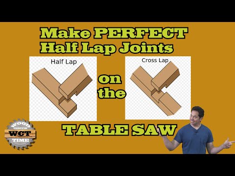 Perfect Half Lap Joints on your Table Saw