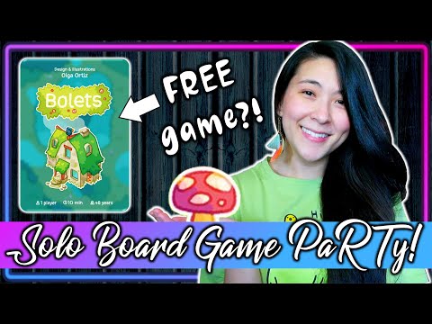 Bolets | Solo Board Game PaRTy!!! (Playthrough and Review/ Tutorial, yup!)