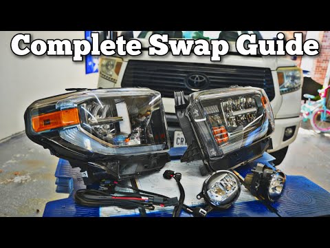 The Best Upgrade For Toyota Tundra / Installling 2018 OEM Led Fog lights and Led Headlights