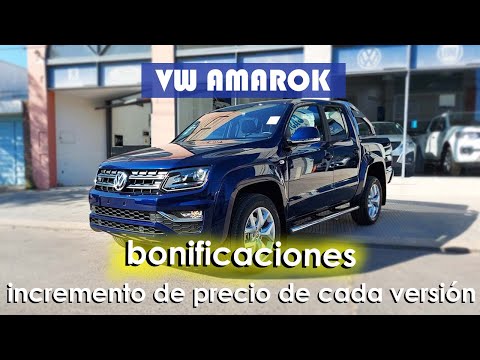 Volkswagen Amarok ¿Cuánto aumentó y que trae cada versión? Precios, Bonificaciones y equipamiento
