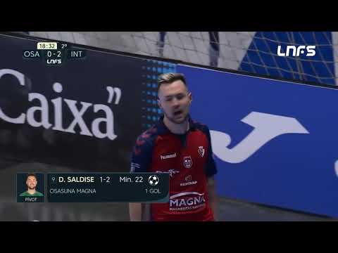 Gol Dani Saldise (1-2) Osasuna Magna - Movistar Inter. J21, 1Div. LNFS