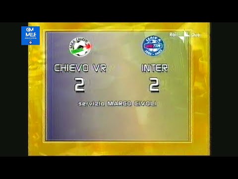 2001-02 (32^ - 21-04-2002) Chievo-INTER 2-2 [Marazzina,Dalmat,Ronaldo,F.Cossato] Servizio D.S.Rai2