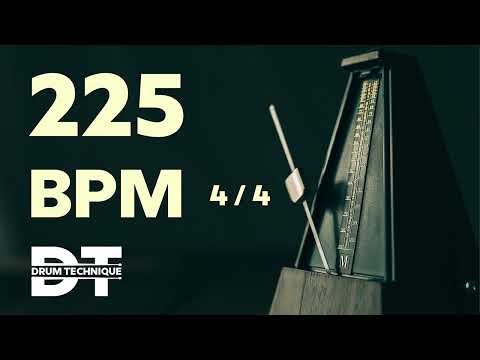 225 BPM ONLINE METRONOME 4/4 cowbell sound #study