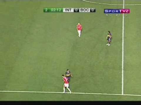 Narrador do SPORTV imbecil. Internacional 2x0 Boca Jrs