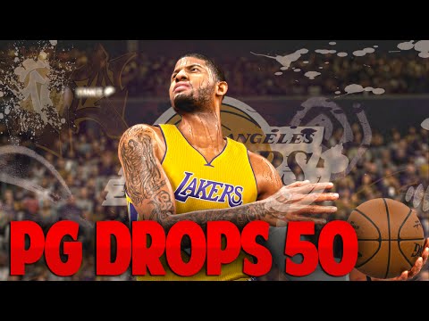 NBA 2K16 Lakers MyGM Ep.10 - PG Drops 50 vs Trailblazers!
