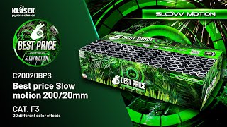 Pyrotechnika Kompaktný ohňostroj Best price Slow motion 200 ran / 20mm