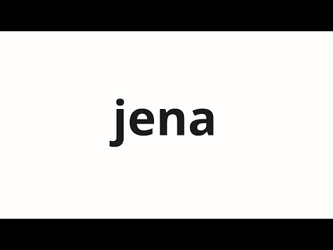 How to pronounce jena | 제나 (Jenna in Korean)
