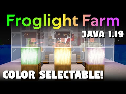 Minecraft Froglight Farm Tutorial (All Colors Selectable, 1000-8000/h, basalt deltas) Java 1.19